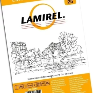 Пленка для ламинирования Fellowes 100мкм A4 (25шт) глянцевая 216x303мм Lamirel (LA-78801)