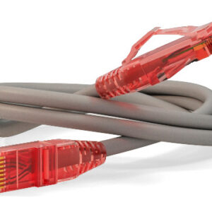 Патч-корд Hyperline PC-LPM-UTP-RJ45-RJ45-C5e-0.5M-LSZH-GY UTP RJ-45 вил.-вилка RJ-45 кат.5E 0.5м серый LSZH (уп.:1шт) 24AWG