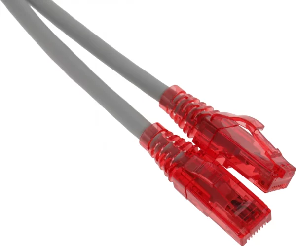 Патч-корд Hyperline PC-LPM-UTP-RJ45-RJ45-C5E-2M-LSZH-GY UTP RJ-45 вил.-вилка RJ-45 кат.5E 2м серый LSZH (уп.:1шт) 24AWG