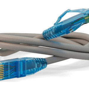 Патч-корд Hyperline PC-LPM-UTP-RJ45-RJ45-C6-5M-LSZH-GY UTP RJ-45 вил.-вилка RJ-45 кат.6 5м серый LSZH (уп.:1шт) 24AWG