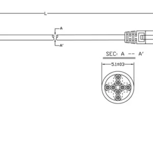 Патч-корд Hyperline PC-LPM-UTP-RJ45-RJ45-C5e-1M-LSZH-BL UTP RJ-45 вил.-вилка RJ-45 кат.5E 1м синий LSZH (уп.:1шт) 24AWG