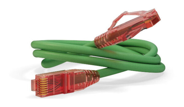Патч-корд Hyperline PC-LPM-UTP-RJ45-RJ45-C5e-0.15M-LSZH-GN UTP RJ-45 вил.-вилка RJ-45 кат.5E 0.15м зеленый LSZH (уп.:1шт) 24AWG