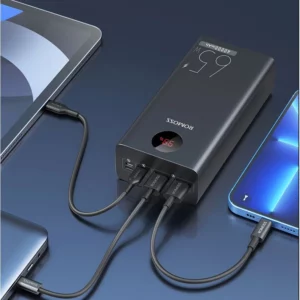 Мобильный аккумулятор Romoss PEA40 Pro 40000mAh QC3.0/PD3.0 65W 3A 2xUSB-A/USB-C черный
