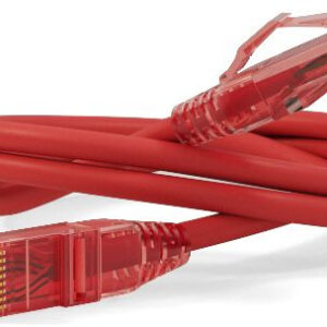 Патч-корд Hyperline PC-LPM-UTP-RJ45-RJ45-C5e-0.3M-LSZH-RD UTP RJ-45 вил.-вилка RJ-45 кат.5E 0.3м красный LSZH (уп.:1шт) 24AWG