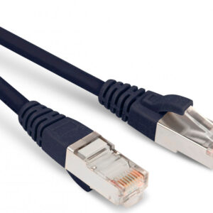 Патч-корд Hyperline PC-LPM-STP-RJ45-RJ45-C5e-5M-LSZH-BK F/UTP RJ-45 вил.-вилка RJ-45 кат.5E 5м черный LSZH 26AWG