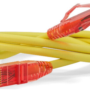 Патч-корд Hyperline PC-LPM-UTP-RJ45-RJ45-C5e-0.5M-LSZH-YL UTP RJ-45 вил.-вилка RJ-45 кат.5E 0.5м желтый LSZH 24AWG