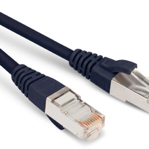 Патч-корд Hyperline PC-LPM-STP-RJ45-RJ45-C5e-0.5M-LSZH-BK FTP RJ-45 вил.-вилка RJ-45 кат.5E 0.5м черный LSZH 26AWG