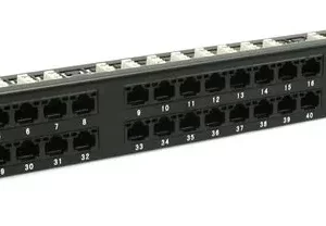 Патч-панель QTech QPP-48RM-C5EUTP-8P8C-IDC-1U 19" 1U 48xRJ45 cat.5e DUAL IDC