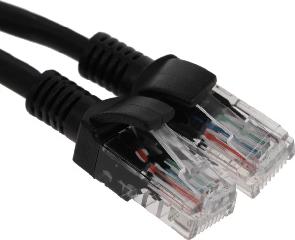 Патч-корд NTSS NTSS-PC-UTP-RJ45-5e-1.0-LSZH-BL UTP RJ-45 вил.-вилка RJ-45 кат.5E 1м черный LSZH (уп.:1шт) 26AWG