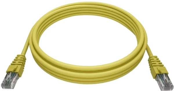Патч-корд NTSS NTSS-PC-UTP-RJ45-5e-0.15-LSZH-YL UTP RJ-45 вил.-вилка RJ-45 кат.5E 0.15м желтый LSZH (уп.:1шт)