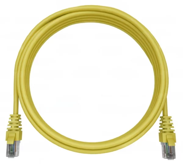 Патч-корд NTSS NTSS-PC-UTP-RJ45-5e-0.3-LSZH-YL UTP RJ-45 вил.-вилка RJ-45 кат.5E 0.3м желтый LSZH (уп.:1шт)