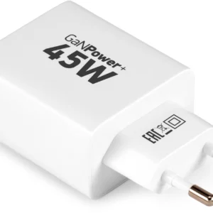 Сетевое зар./устр. Digma Pro DPW4A 45W 3A (PD+QC) USB-C/USB-A универсальное белый (DPW4A5GX11WH)