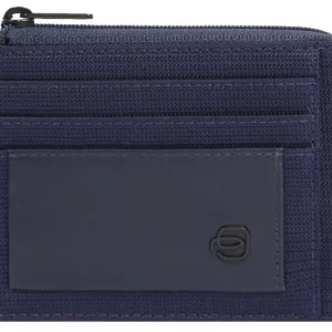 Чехол для кредитных карт Piquadro Orion PP4822S136R/BLU синий ткань/натур.кожа