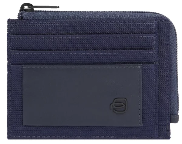 Чехол для кредитных карт Piquadro Orion PP4822S136R/BLU синий ткань/натур.кожа