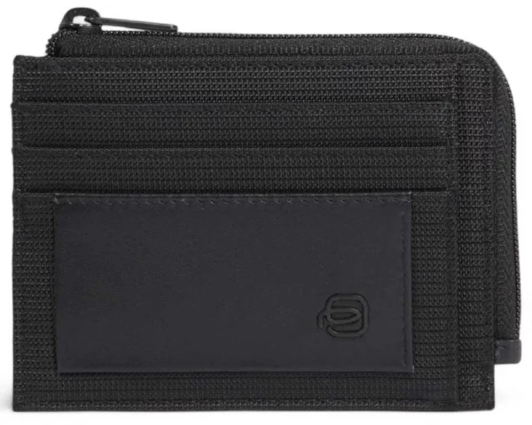 Чехол для кредитных карт Piquadro Orion PP4822S136R/N черный ткань/натур.кожа