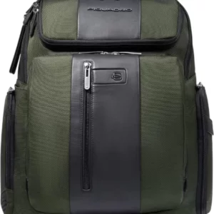 Рюкзак мужской Piquadro Brief2 CA5477BR2/VE2 хаки ткань/натур.кожа