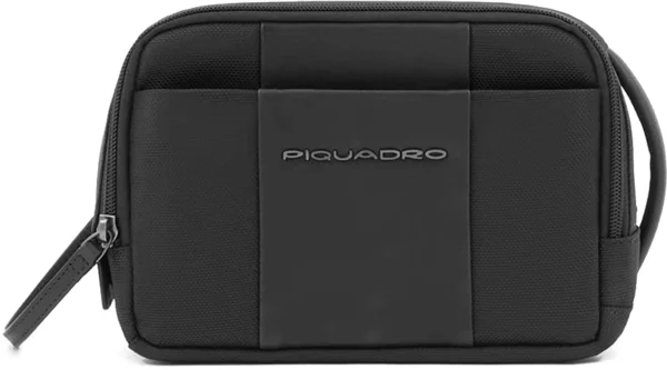 Косметичка Piquadro Brief2 BY6149BR2/N черный нейлон/натур.кожа