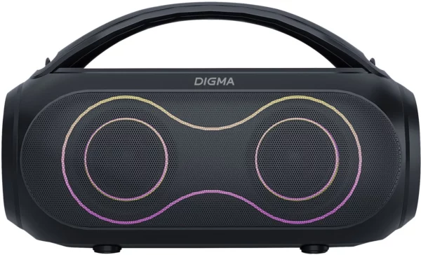 Колонка порт. Digma D-PS1532 черный 60W 2.0 BT 10м 3600mAh (PS1532B)