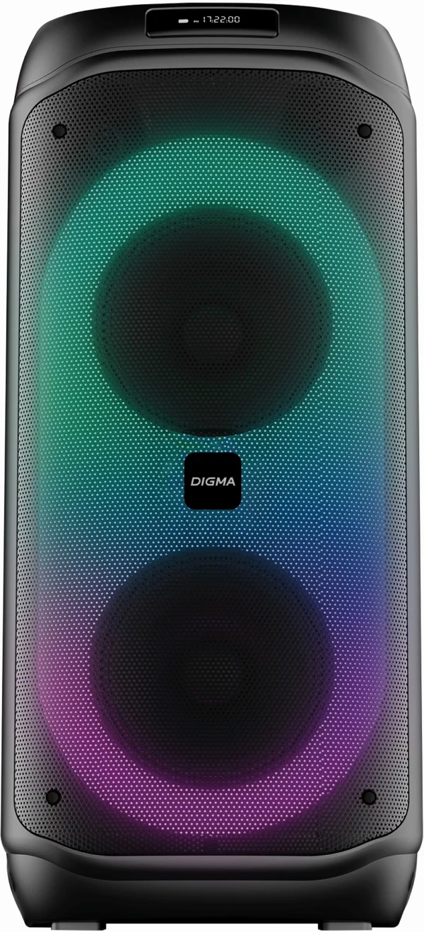 Минисистема Digma D-MC1722 черный 60Вт FM USB BT micro SD