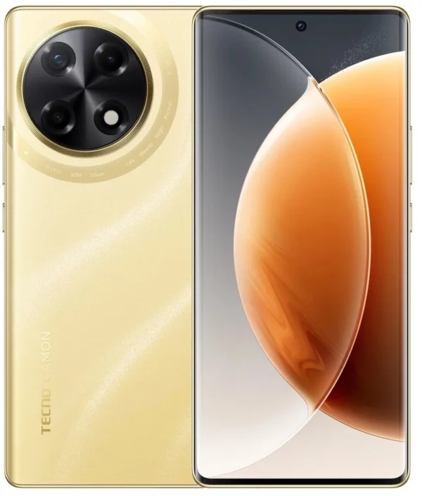 Смартфон Tecno Camon 30S 128Gb 8Gb золотистый моноблок 3G 4G 2Sim 6.78" 1080x2436 Android 14 50Mpix 802.11 a/b/g/n/ac NFC GPS GSM900/1800 Protect FM A-GPS
