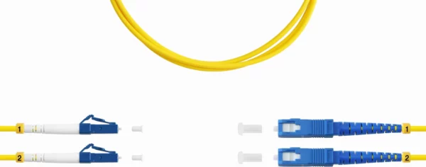 Патч-корд Suprlan 09-0660 LC дупл.UPC-SC дупл.UPC OS1OS2 5м желтый LSZH