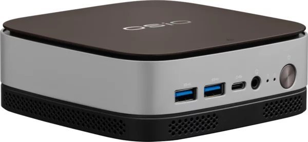 ПК Мини Osio BaseLine B51i-017 i5 1235U (1.3) 16Gb SSD512Gb Iris Xe Windows 11 Pro 64 GbitEth WiFi BT 59.85W коричневый/серебристый