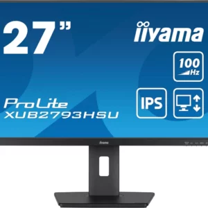 Монитор Iiyama 27" ProLite XUB2793HSU-B7 черный IPS LED 1ms 16:9 HDMI M/M матовая HAS Piv 1300:1 300cd 178гр/178гр 1920x1080 100Hz DP FHD USB 5.4кг