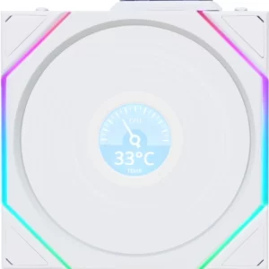Вентилятор для корпуса Lian-Li Uni Fan TL Wireless LCD 120 LCD ARGB 120х124.5x28 белый 4-pin 27дБ (G99.12TLLCD1W1W.R0) Ret