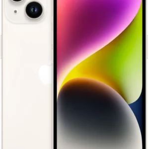 Смартфон Apple A2882 iPhone 14 128Gb 6Gb сияющая звезда моноблок 3G 4G 1Sim 6.1" 1170x2532 iOS 17 12Mpix 802.11 a/b/g/n/ac/ax NFC GPS GSM900/1800 GSM1900 TouchSc Protect