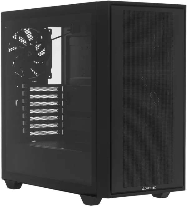 Корпус Chieftec Night Hunter черный без БП ATX 4x140mm audio bott PSU