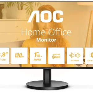 Монитор AOC 23.8" 24B3QA2 черный IPS LED 16:9 HDMI M/M матовая 300cd 178гр/178гр 1920x1080 120Hz VGA DP FHD 2.97кг