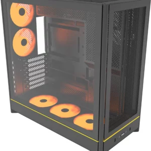 Корпус Montech HS01 PRO черный без БП ATX 5x120mm 2xUSB3.0 1xUSB3.1 audio