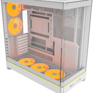 Корпус Montech HS02 PRO белый без БП ATX 4x140mm 2xUSB3.0 audio bott PSU