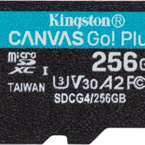 Флеш карта microSDXC 256GB Kingston SDCG4/256GBSP Canvas Go! Plus V10 A2 w/o adapter
