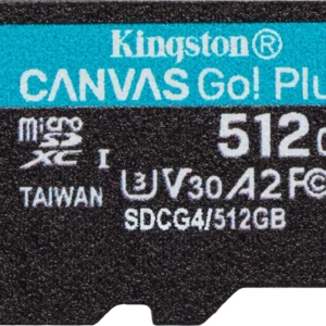 Флеш карта microSDXC 512GB Kingston SDCG4/512GBSP Canvas Go! Plus V30 A2 w/o adapter