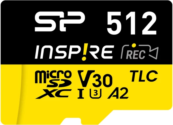 Флеш карта microSDXC 512GB Silicon Power SP512GBSTXLA2V1N Inspire V10 A2 + adapter