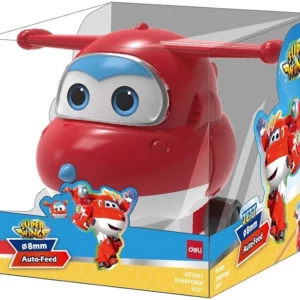 Точилка для карандашей механическая Deli EH517 Super Wings 1 отверстие пластик красный коробка (упак.:1шт)