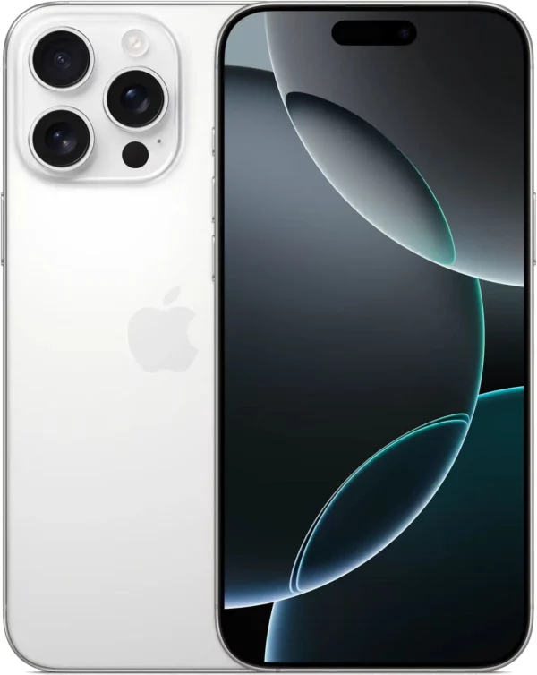 Смартфон Apple A3296 iPhone 16 Pro Max 256Gb белый титан моноблок 3G 4G 1Sim 6.9" 1320x2868 iOS 18 48Mpix 802.11 a/b/g/n/ac/ax/be NFC GPS Protect