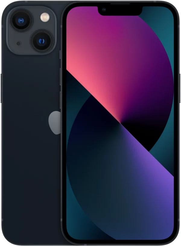 Смартфон Apple A2633 iPhone 13 128Gb 4Gb темная ночь моноблок 3G 4G 1Sim 6.1" 1170x2532 iOS 15 12Mpix 802.11 a/b/g/n/ac/ax NFC GPS GSM900/1800 GSM1900 Protect