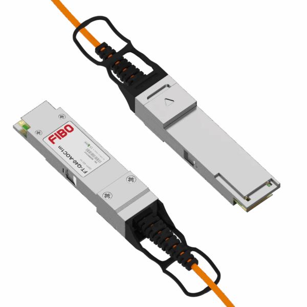 Кабель / ООО "ФИБО-ТЕЛЕКОМ" FT-Q40-AOC1m / Кабель/ FIBO FT-Q40-AOC1m QSFP+ AOC модуль, оптический кабель, 1 метров