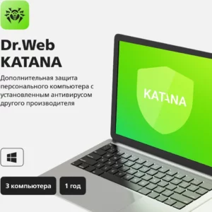 Ключ активации DR.Web Ключ активации KATANA 3 ПК на 1 год (LHW-KK-12M-3-A3)