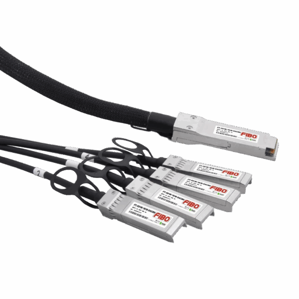 Кабель / ООО "ФИБО-ТЕЛЕКОМ" FT-Q40-4S10-DAC3m / Кабель/ FIBO FT-Q40-4S10-DAC3m QSFP+ 40G to 4SFP+ 10G DAC модуль, медный кабель Belden, 3 метр