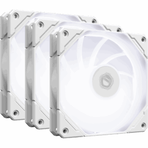 Кулер для корпуса / ID-COOLING TF-12025-PRO SW TRIO / Кулер для корпуса/ Case Cooler ID-COOLING TF-12025-PRO SW TRIO (120x120x25mm, 4-pin PWM, 70CFM, 28.9dBA, 1500RPM, White, 3pcs)