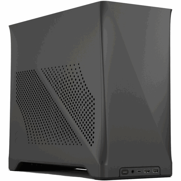 Корпус ПК без блока питания / Fractal FD-C-ERA2N-02 / Корпус ПК без блока питания/ Case Fractal Design Era 2, Mini-Tower, 2x120mm, 2xUSB-A 3.0 + 1xUSB 3.2 Type-C, SFX PSU Support, mITX Charcoal Gray