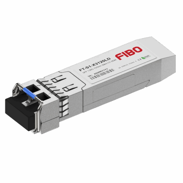 Трансивер / Fibo FT-S1-X3120LD / Трансивер/ FIBO FT-S1-X3120LD SFP модуль, 1.25G, 20 км, TX 1310 нм, DDM, LC