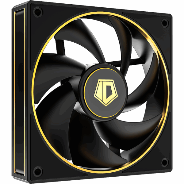 Кулер для корпуса / ID-COOLING AF-127-GDL / Кулер для корпуса/ Case Cooler ID-COOLING AF-127-GDL (120x120x27mm, 4-pin PWM, 78CFM, 29.9dBA, 2000RPM, Black)