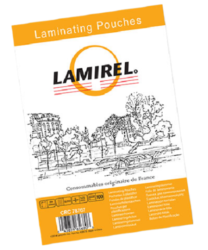 Пленка 85x120мм, 125мкм, 100 шт. / Lamirel LA-78767 / Пленка для ламинирования Lamirel 85x120мм, 125мкм, 100 шт.