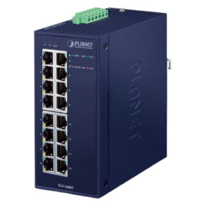 коммутатор / PLANET IGS-1600T / коммутатор/ PLANET IGS-1600T IP30 Industrial 16-Port 10/100/1000T Gigabit Ethernet Switch (-40~75 degrees C, dual 12~48V DC/24V AC),UL certified