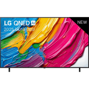Телевизор ЖК 50`` LG / LG 50QNED80A6A.ARUG / Телевизор ЖК 50`` LG/ 50", Ultra HD, Dynamic QNED Color, Local Dimming, Smart TV, WebOS, Wi-Fi, DVB-T2/C/S2, MR, 60Hz Native, 2.0ch (20W), 2 HDMI, 2 USB, 2 Pole, Charcoal Black, 2025