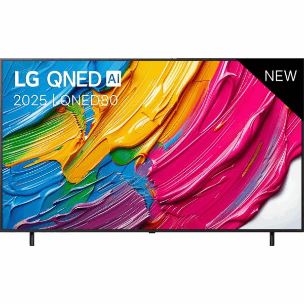 Телевизор ЖК 50`` LG / LG 50QNED80A6A.ARUG / Телевизор ЖК 50`` LG/ 50", Ultra HD, Dynamic QNED Color, Local Dimming, Smart TV, WebOS, Wi-Fi, DVB-T2/C/S2, MR, 60Hz Native, 2.0ch (20W), 2 HDMI, 2 USB, 2 Pole, Charcoal Black, 2025